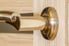 Brass door lever handle