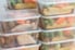 prepared meals in plastic containers