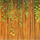 bamboo fence with ivy