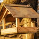 wood bird feeder