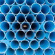 Perforated drainage pipe.