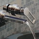 A close up on a faucet.