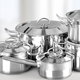 Aluminum pots and pans.