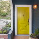 A yellow front door.