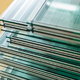 A stack of tempered glass sheets.