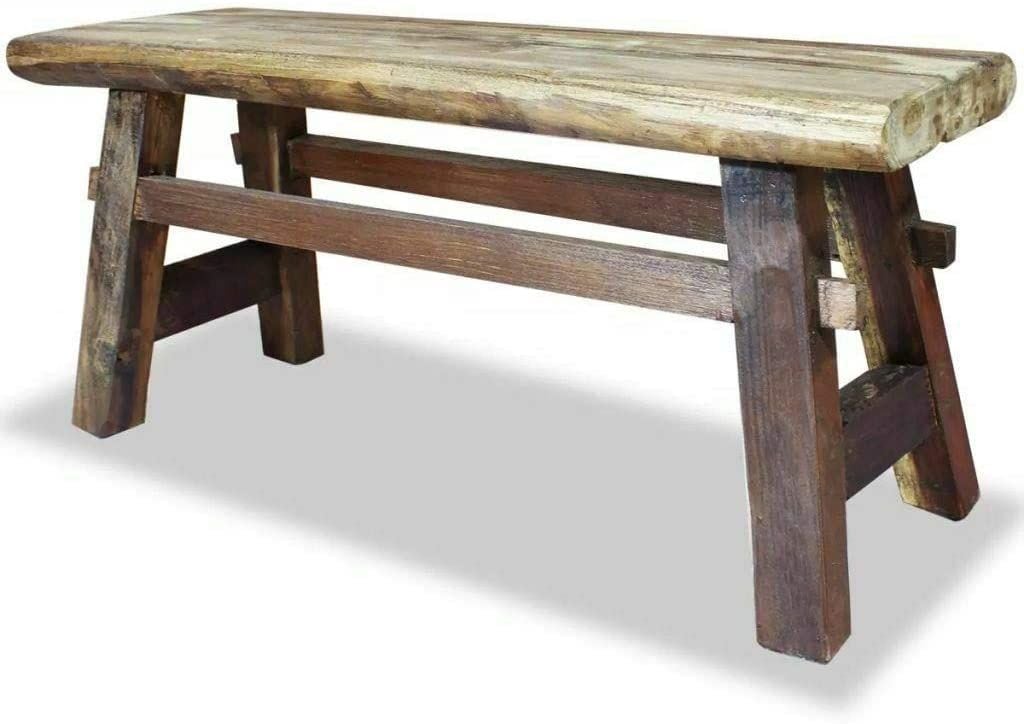 Reclaimed Wood Bench from Amazon