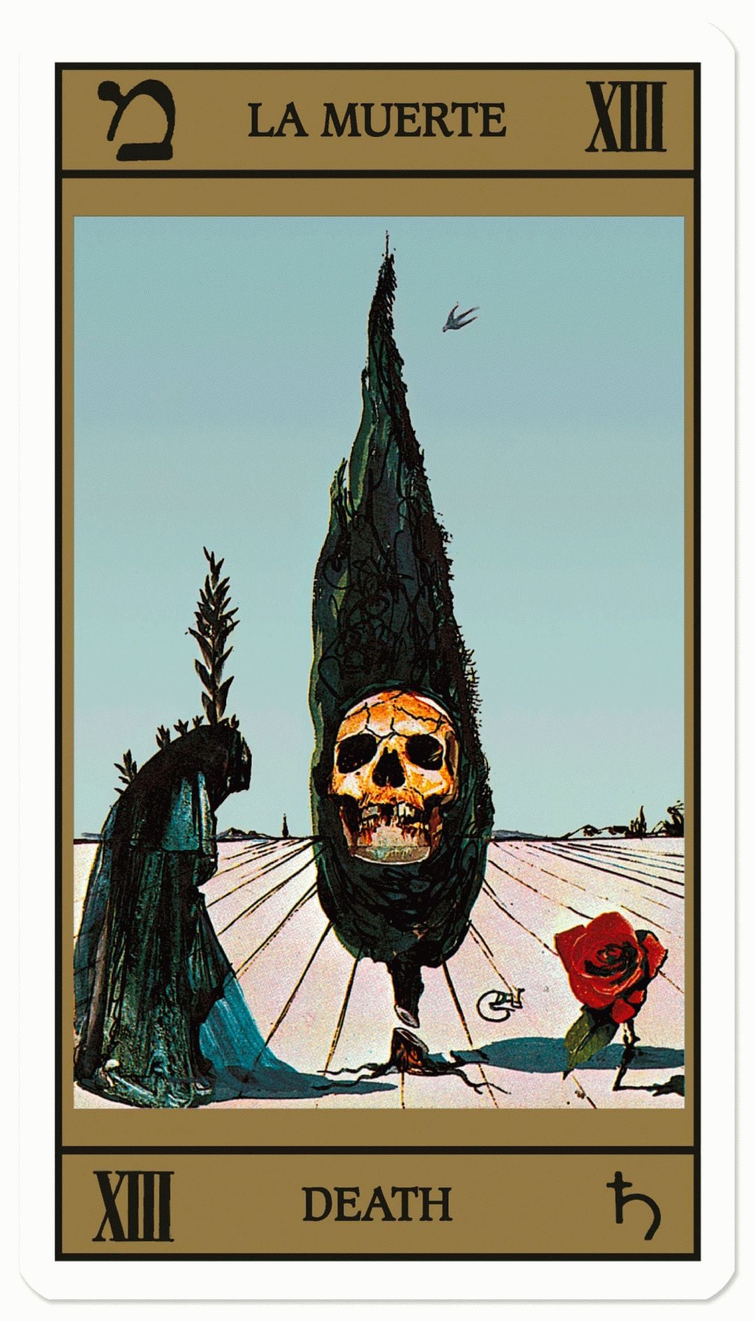 A card from artist Salvador Dalí's Limited Edition Tarot Deck 