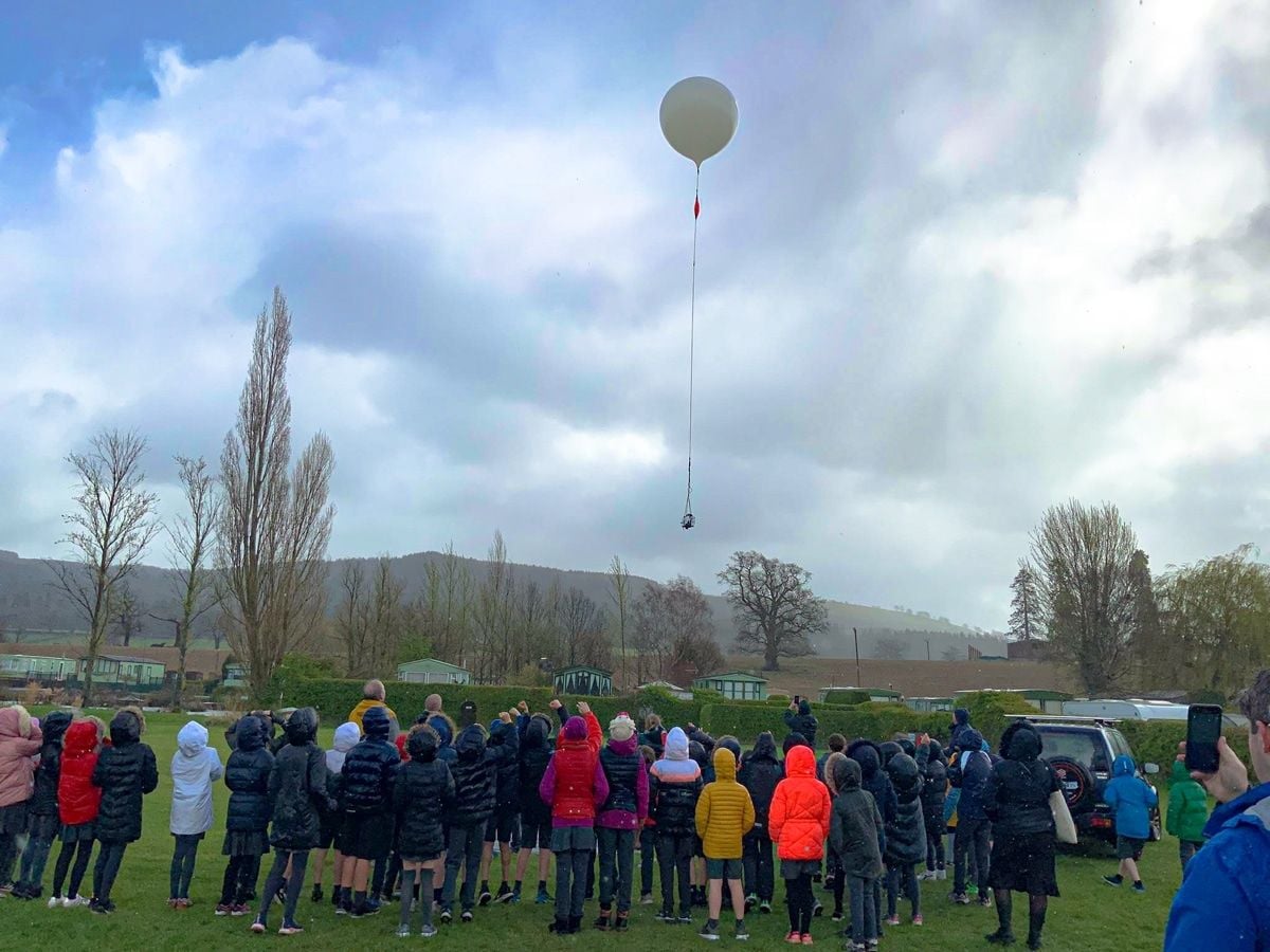St. Bridget's students send their weather balloon camera into the atmosphere.