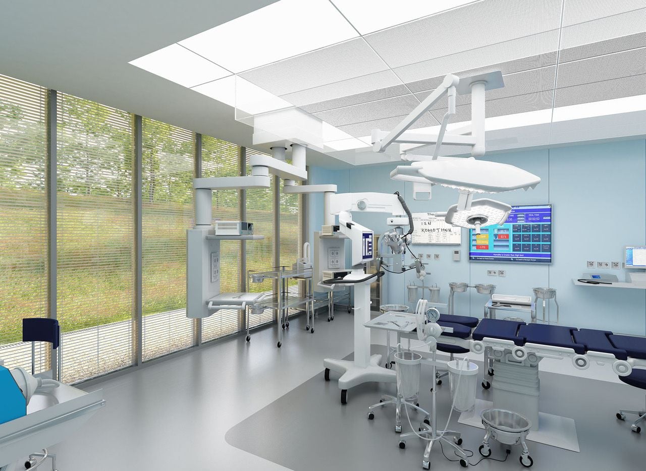Medical facilities inside the Renzo Piano-designed hospitals will be filled with natural light. 