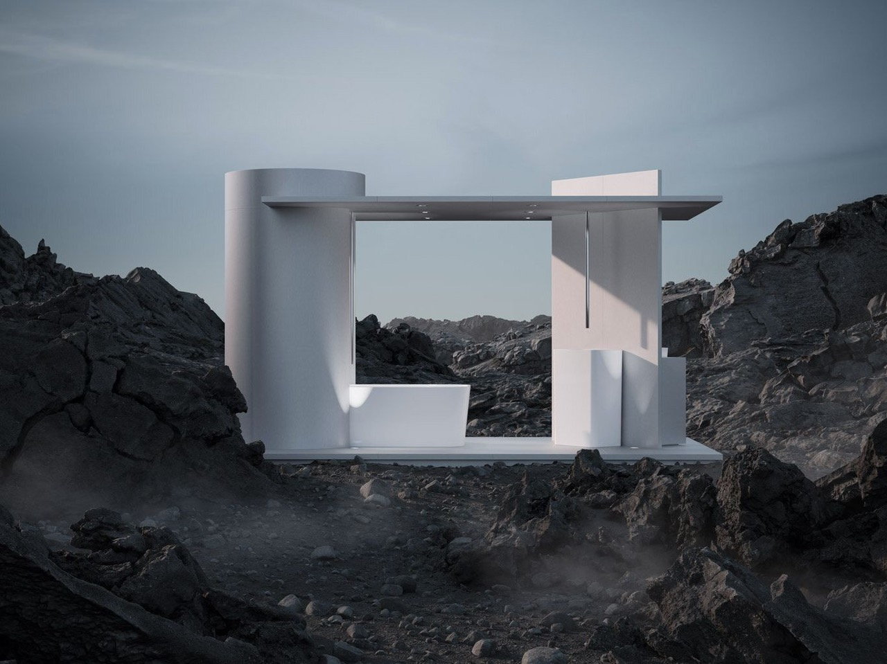 Bette-designed bathroom envisioned on an alien world called 