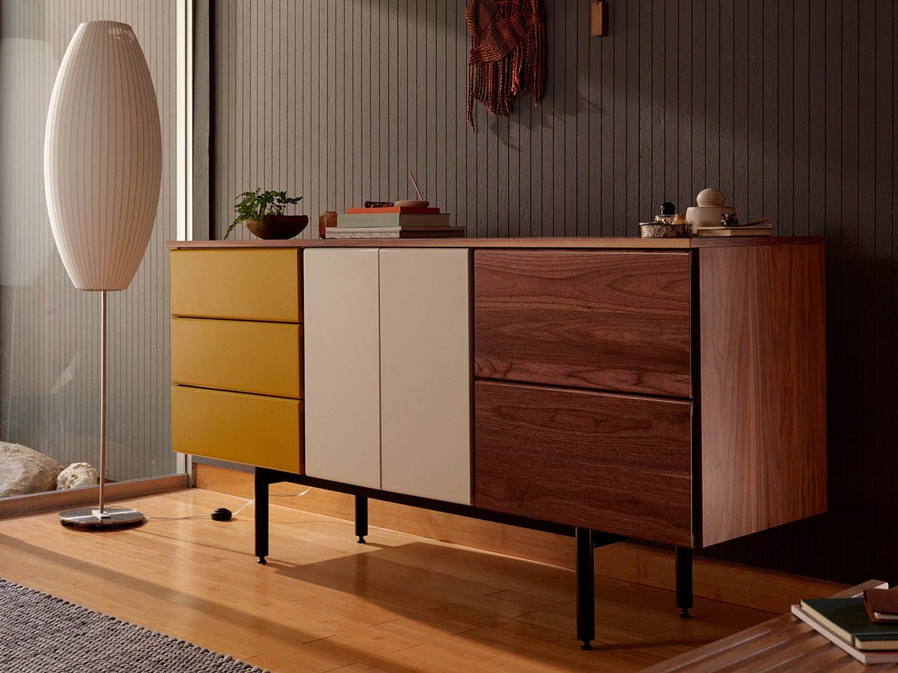 Three-unit version of Floyd Furniture's modular 
