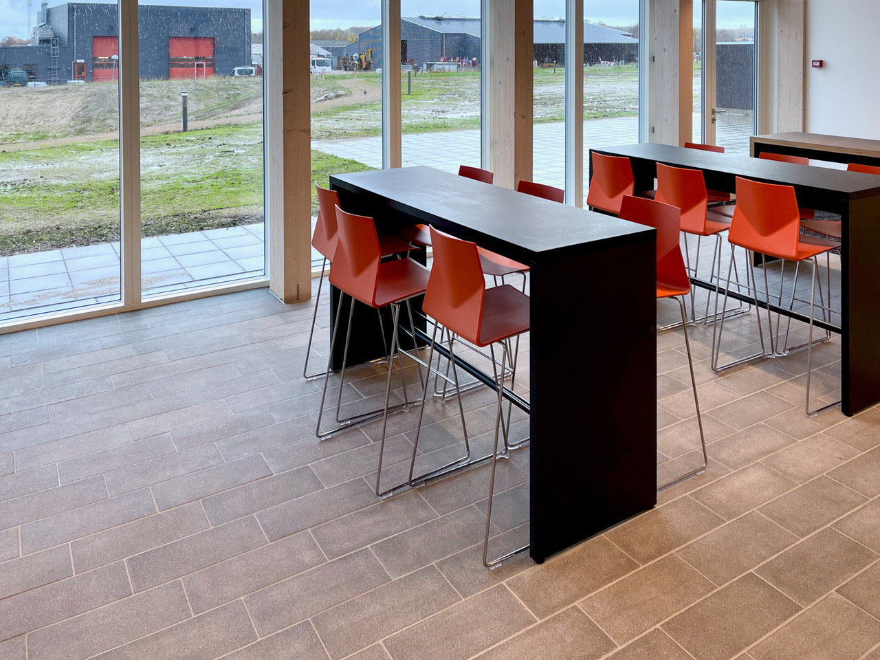 BioBased tiles line the floors of Denmark's Helix Lab