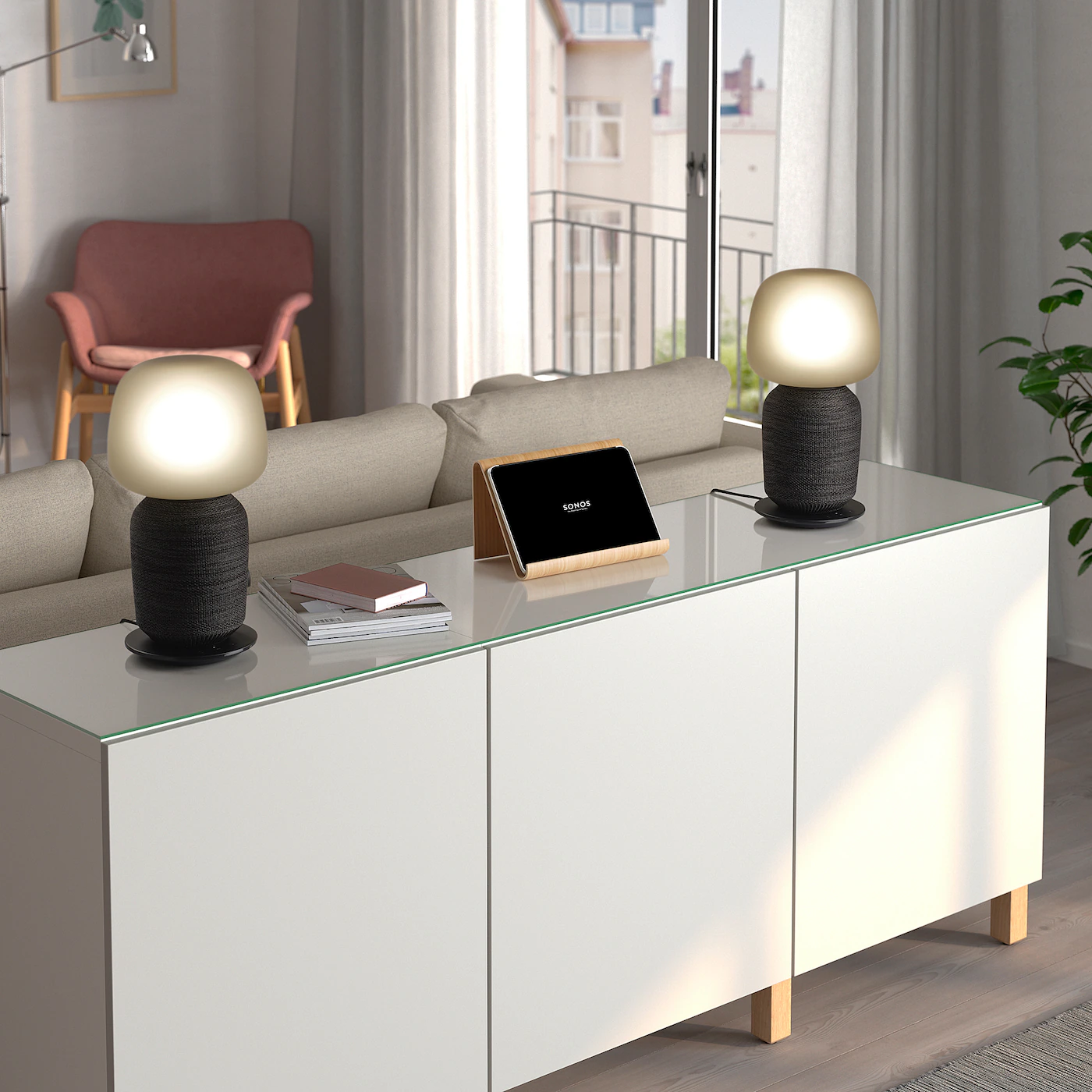 IKEA similarly designed this SYMFONISK table lamp in collaboration with Sonos to help their speaker's blend better into modern decor schemes.