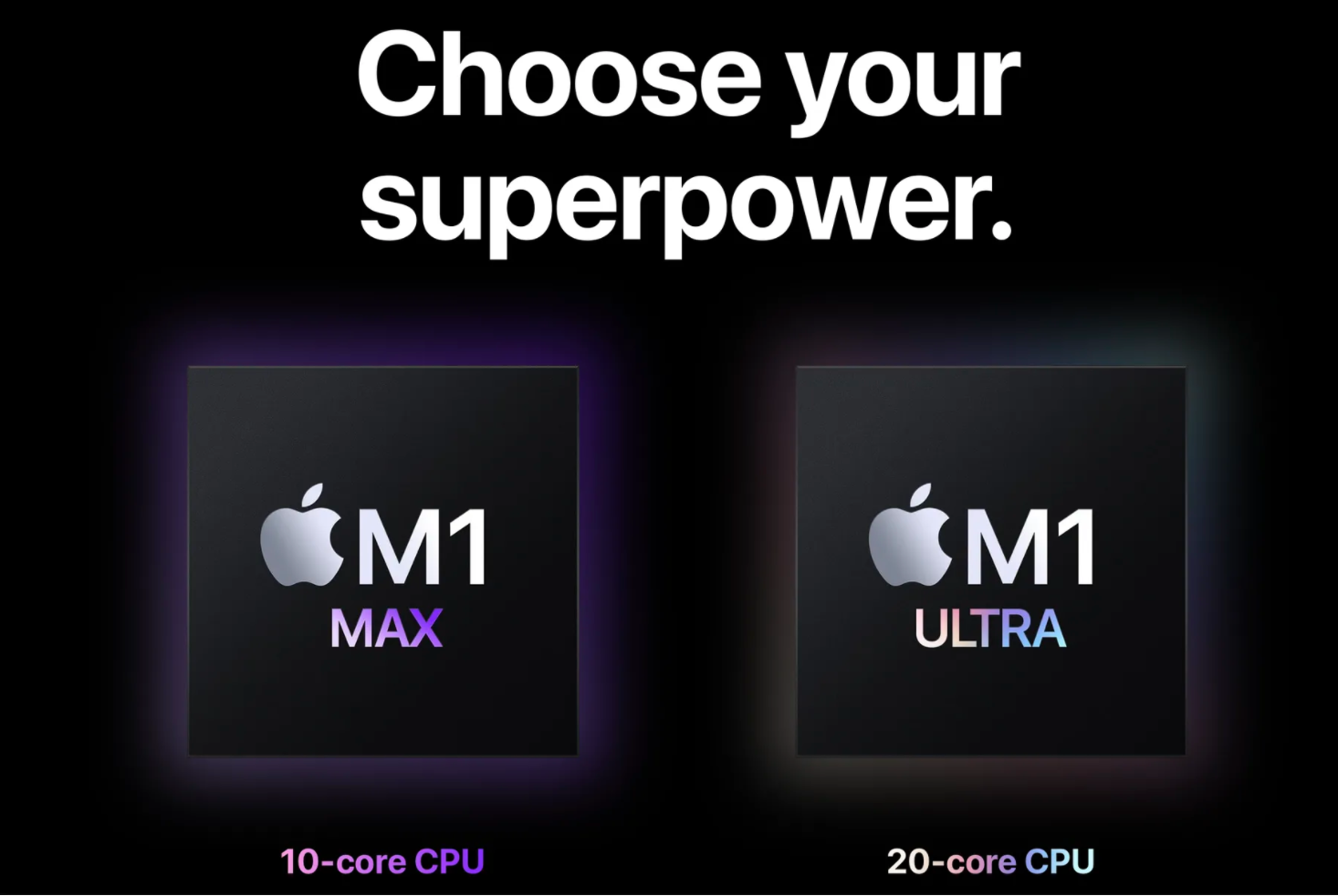 Apple M1 Max and M1 Ultra Chips