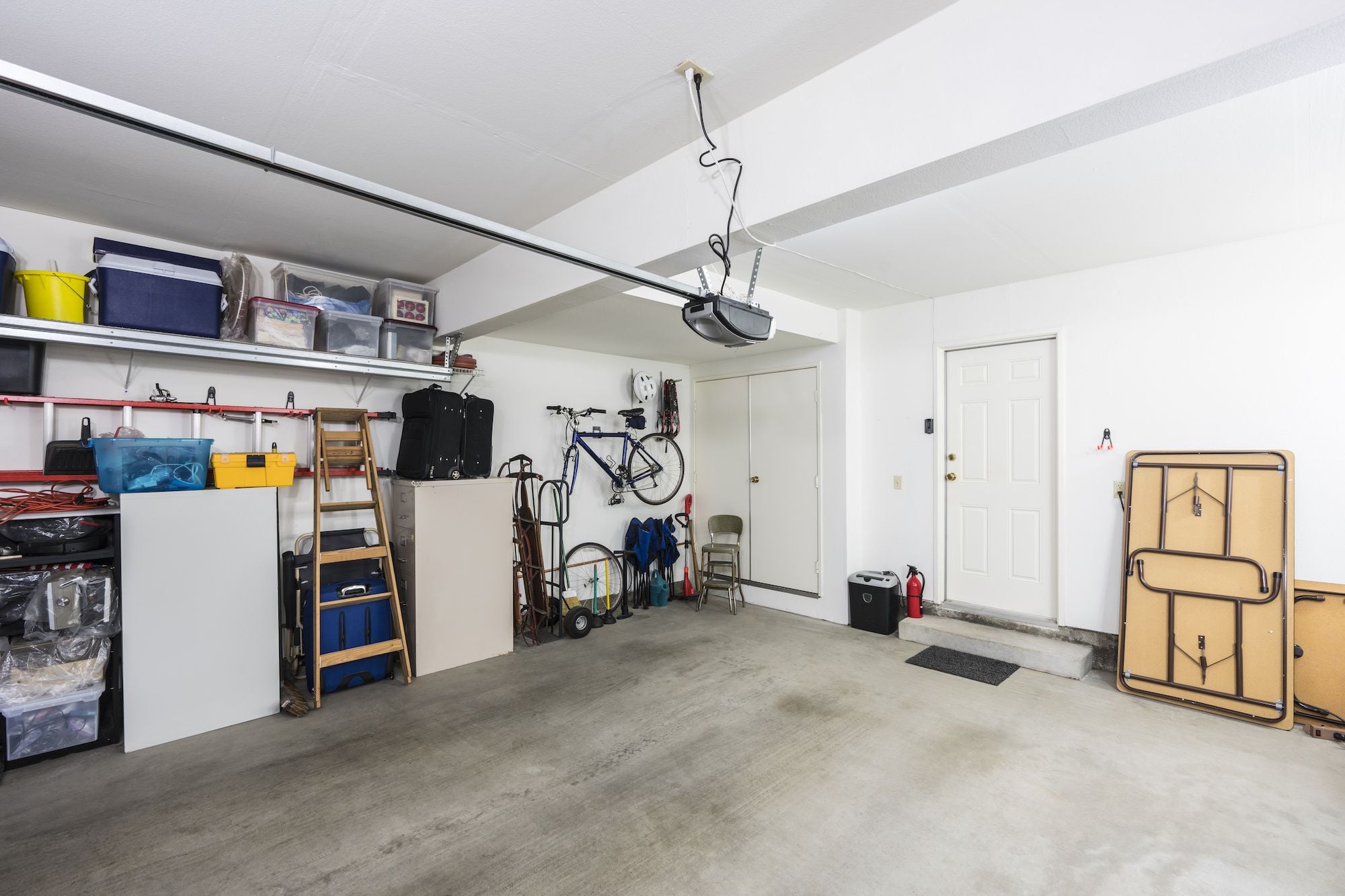 Organized garage space