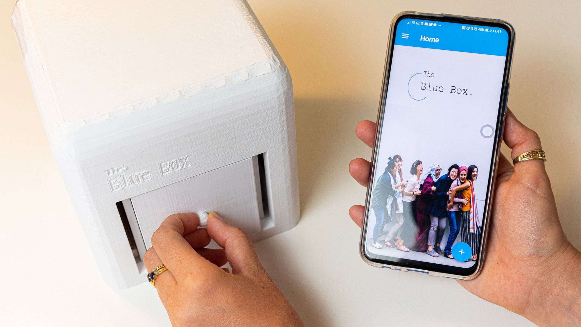 Judit Giró Benet's Breast-Cancer Detecting Blue Box transmits data directly to users' smartphones to give them fast, accurate at-home test results.