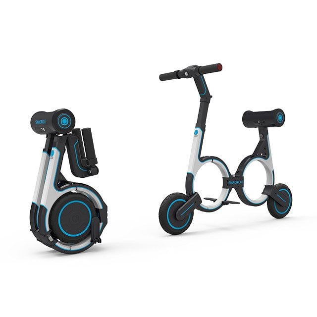 The popular Smacircle E-Bike, whose design greatly influenced Mak's folding scooter concept.