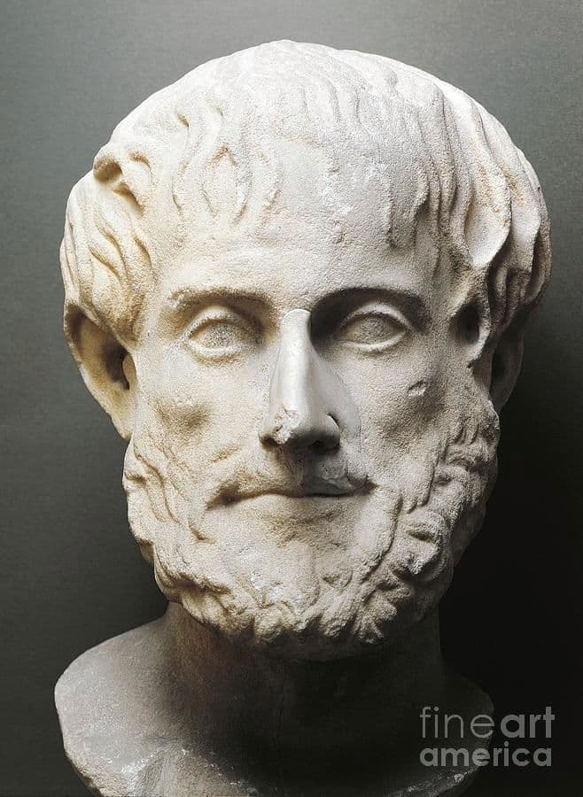 Classical Greek bust. 
