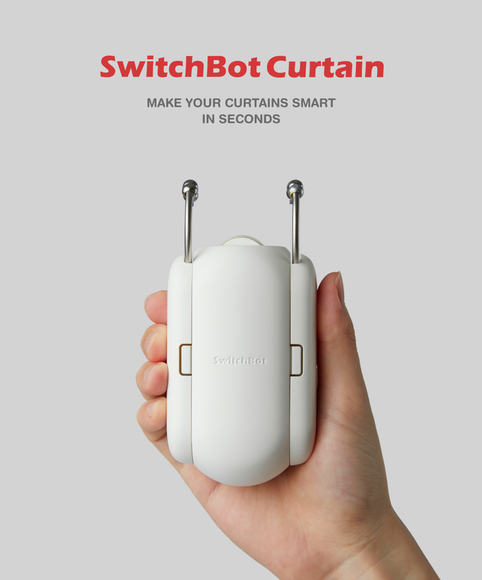 The SwitchBot smart curtain attachment