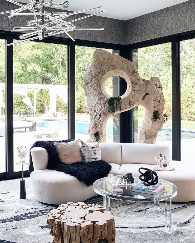 Gorgeous abstract sculpture from the Phillips Collection on display in a modern home setting.