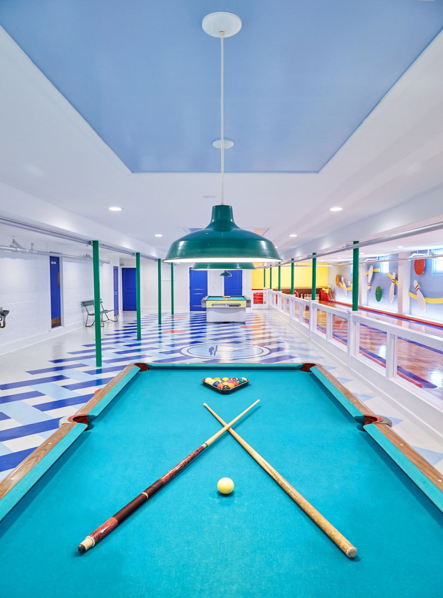 Pool and ping pong tables have also been worked into the renovated bowling alley.