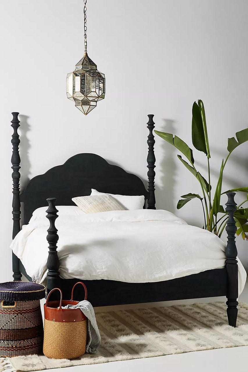 Beautiful four-poster Rosalie bed from Anthropologie