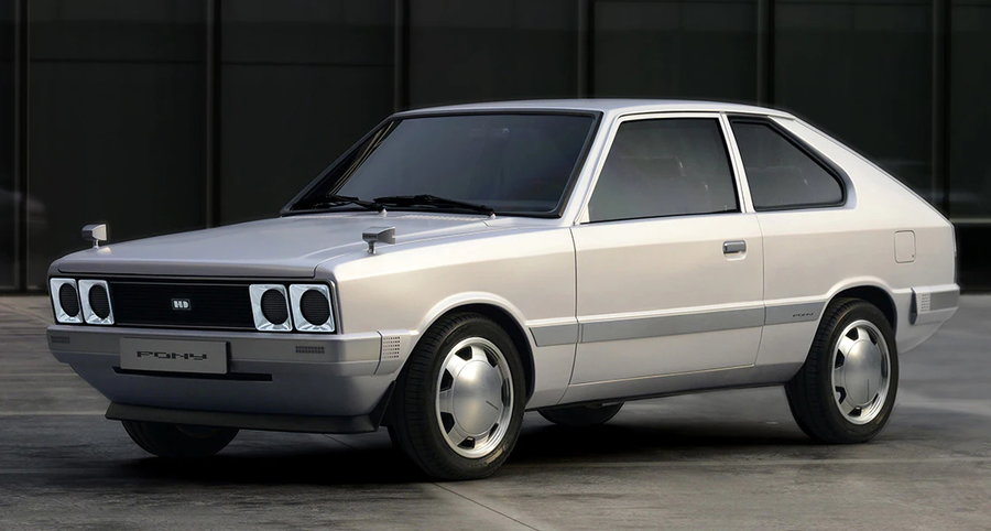 Hyundai previously did an EV reimagining of their 1975 Pony Coupe. 
