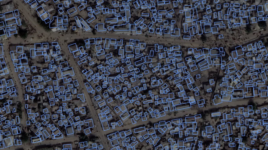 Google Maps AI Mapping a City