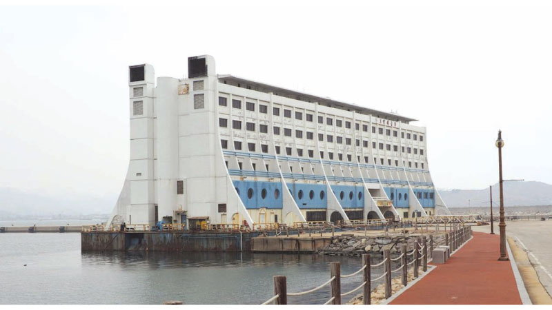 Rare image of the the Barrier Reef Resort in its current North Korea location.
