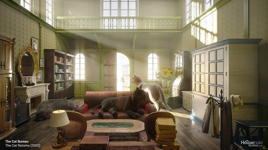 HouseholdQuotes.UK recreation of The Cat Bureau from the Studio Ghibli film 