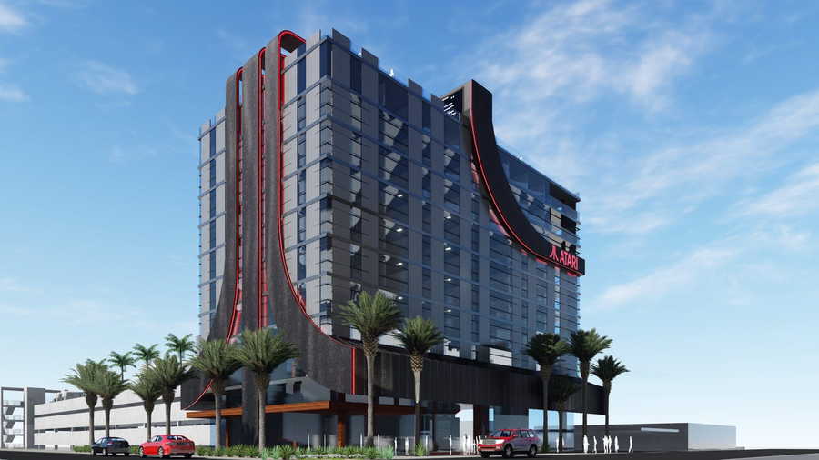 Renderings of the upcoming Atari Hotel in Phoenix, AZ 