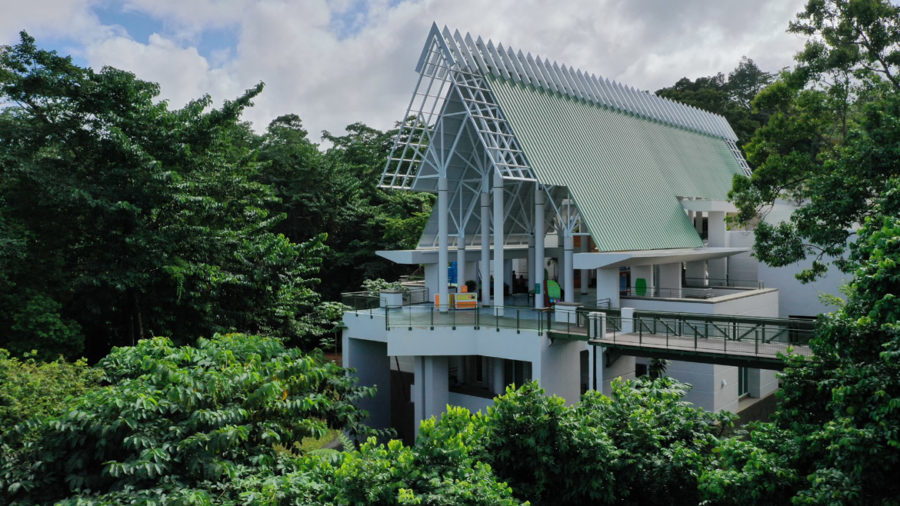 Marvel-renovated El Portal Visitor Center in Puerto Rico's El Yunque National Forest.