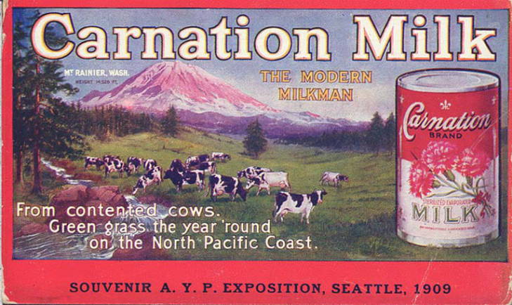 Original advertisement for Carnation Milk  