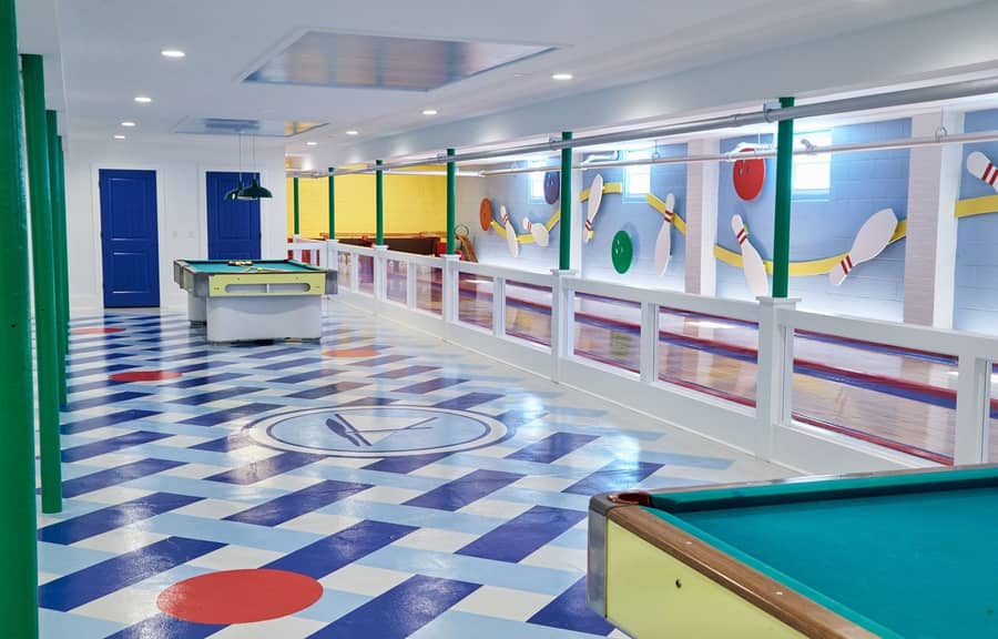 Pool and ping pong tables have also been worked into the renovated bowling alley.