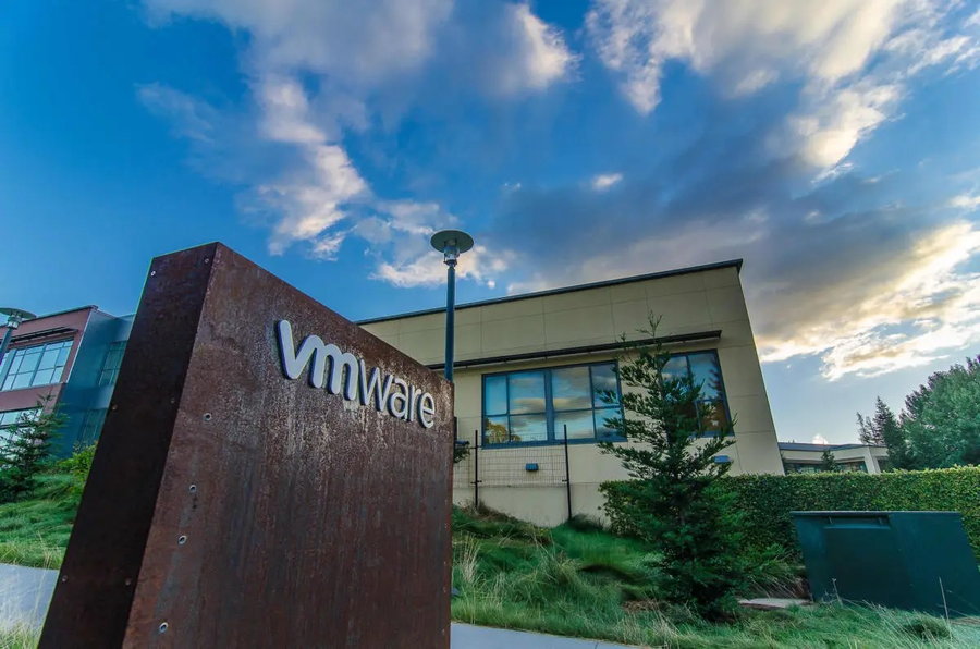Exterior view of the VMware headquarters. 