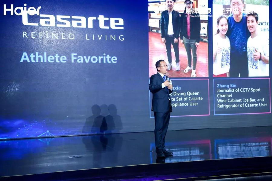 Chinese company Haier presents at the 2020 edition of the Consumer Electronics Show (CES). 