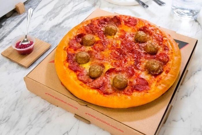 For the first phase of their collaboration, IKEA and Pizza Hut produced pizzas topped with the Swedish retailer's iconic in-store meatballs.