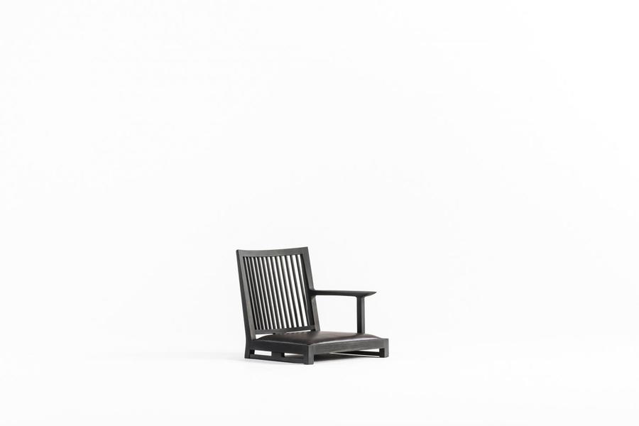 A simple wooden chair featured in De Padova and Time & Style's new collaborative furniture collection. 