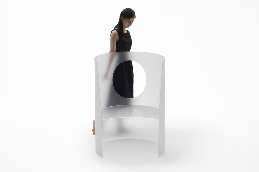 Nendo's minimalist reimagining of the iconic Dior medallion chair, made special for this year's Milan Design Week.