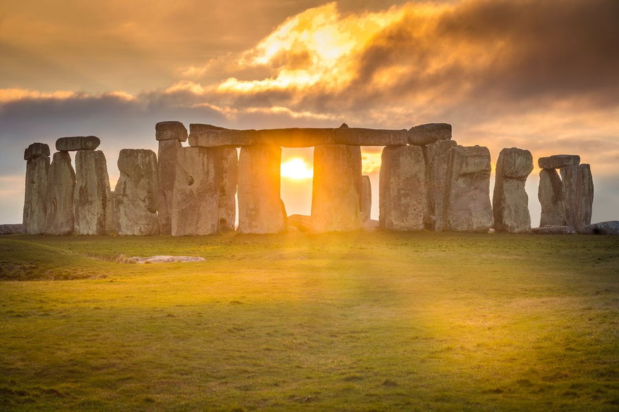 The sun passes perfectly through Stonehenge's large Heel Stone every summer solstice. 
