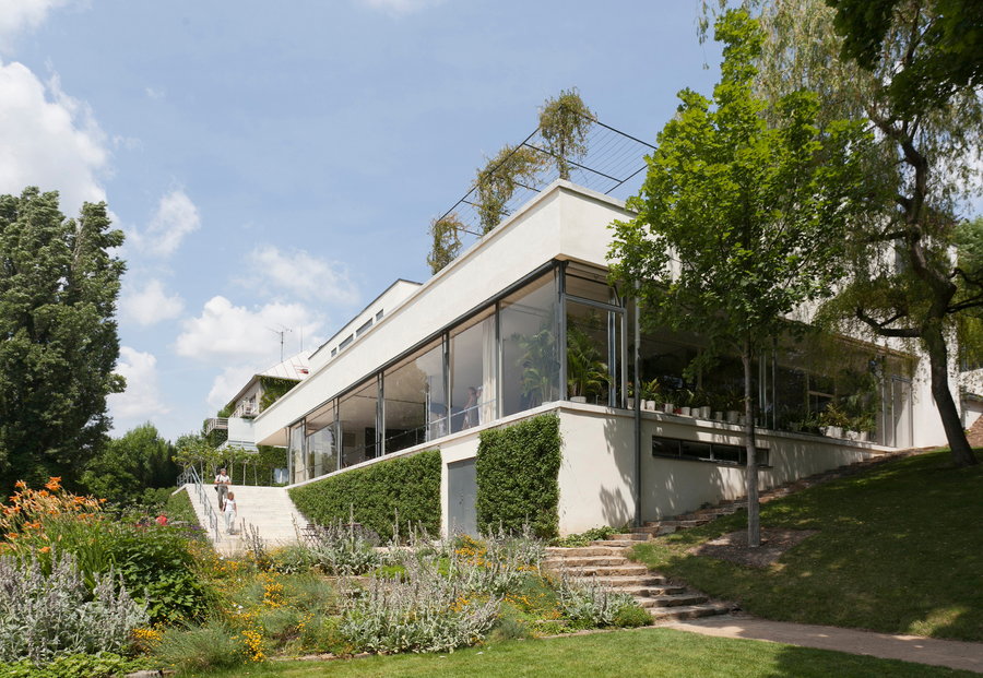 Exterior view of the famed Tugendhat House, designed by Lilly Reich in collaboration with Ludwig Mies van der Rohe