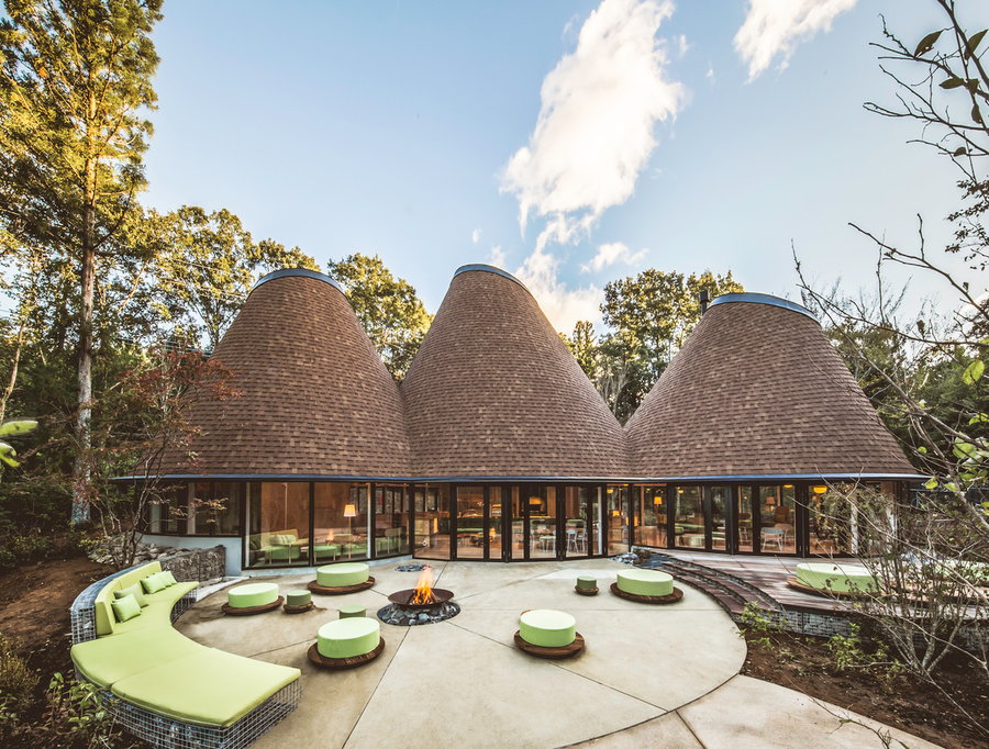 PokoPoko Fairytale Club House, an extension of Japan's Risonare Nasu resort by Klein Dytham Architecture.