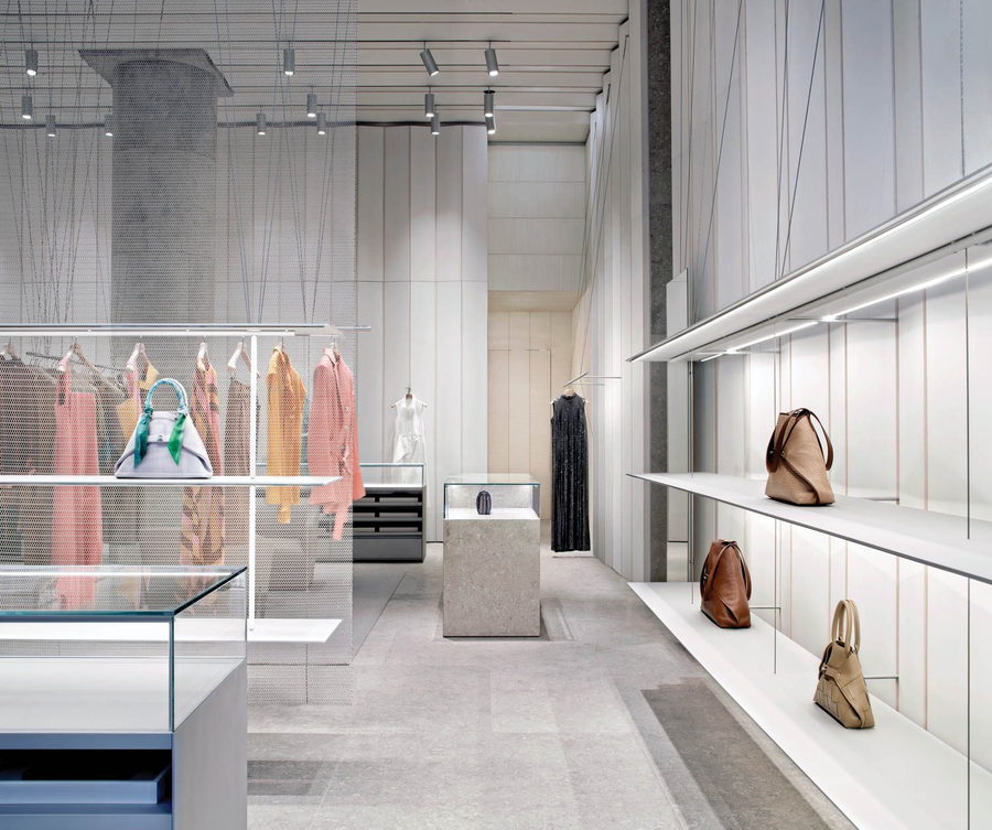 Sophisticated Akris retail store in Washington, USA by David Chipperfield Architects.