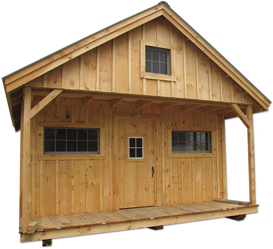 The Pre-Cut Timber Frame Vermont Cottage from Jamaican Cottage Shop.