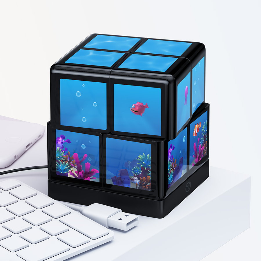 When you're not using it for gaming, you can always use the WowCube as a visually stimulating virtual aquarium.