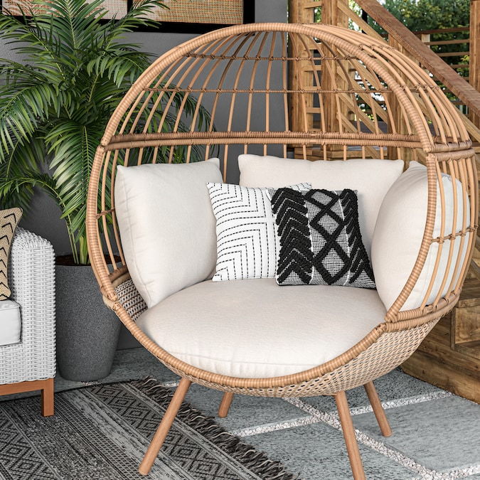 Stylish outdoor Egg Chair featured in Lowe's new Origin21 line for millennials. 