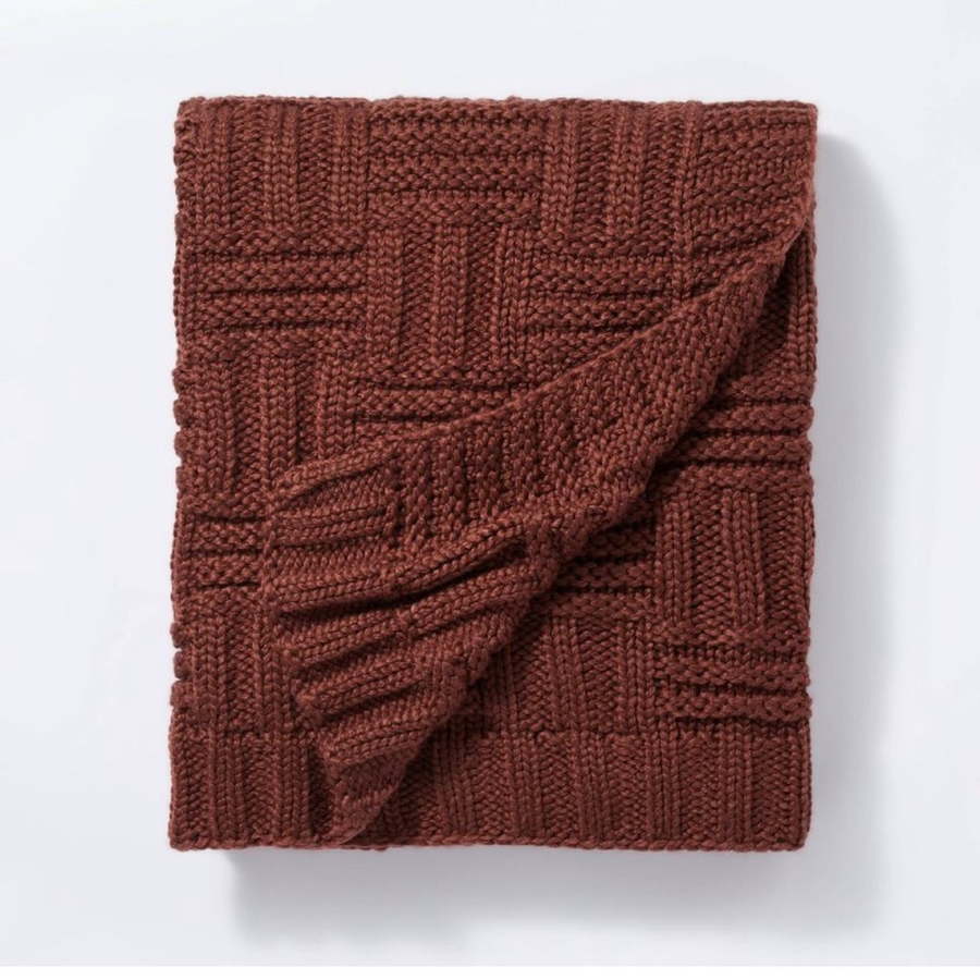 Basket Weave Knit Throw Blanket featured in Target's fall 2022 