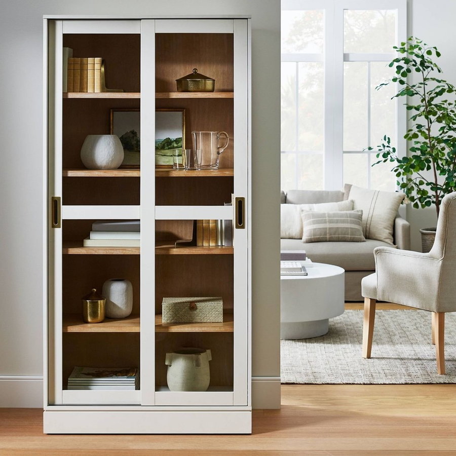 72” Promontory Cabinet with Sliding Doors featured in Studio McGee's Spring 202 furniture collection with Target.