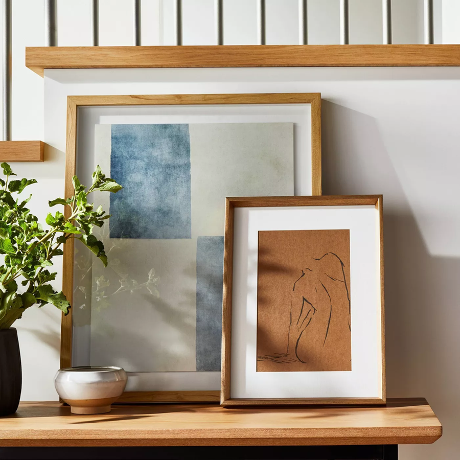 Tasteful pieces of wall art featured in Target and Studio McGee's collaborative line of fall decor. 