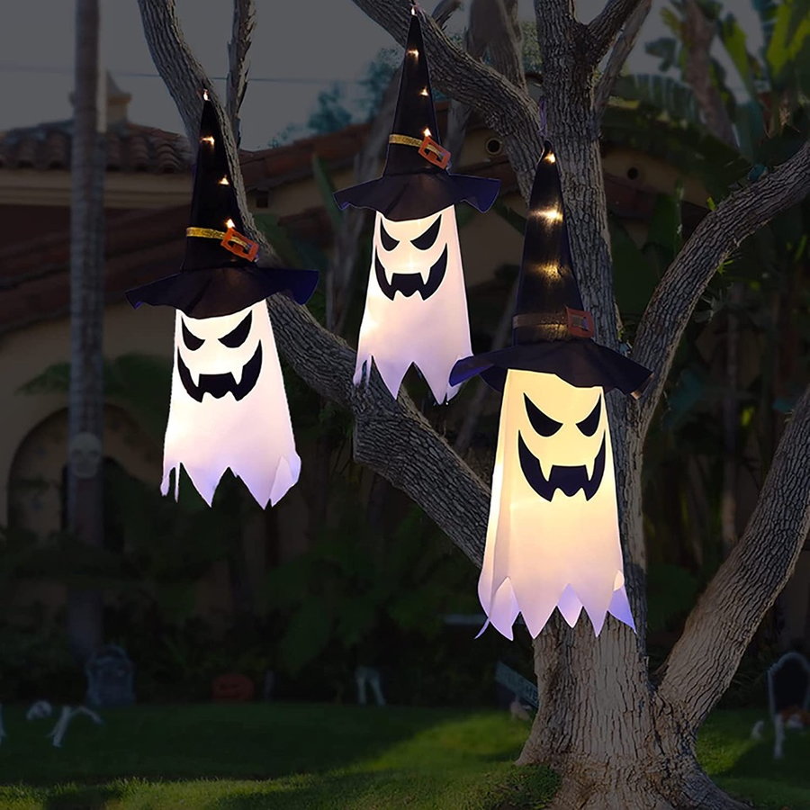 Glowing Outdoor Ghost Halloween decorations from Amazon.